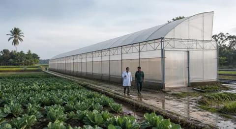 Protected agricultural production connected to market movement